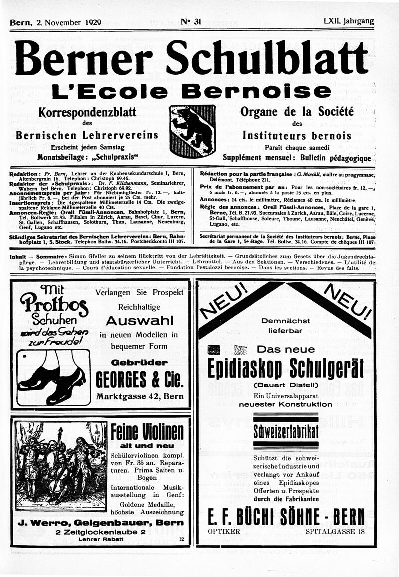 Buchumschlag - Heft 31