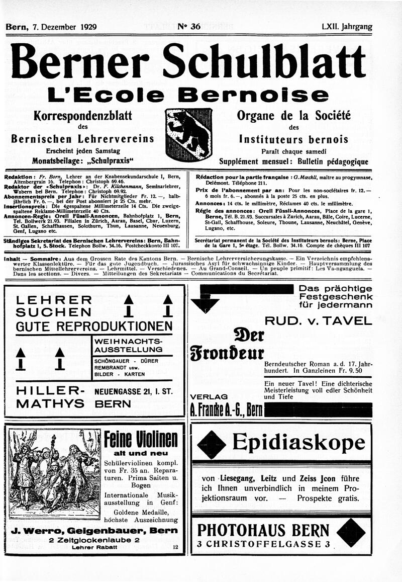 Buchumschlag - Heft 36