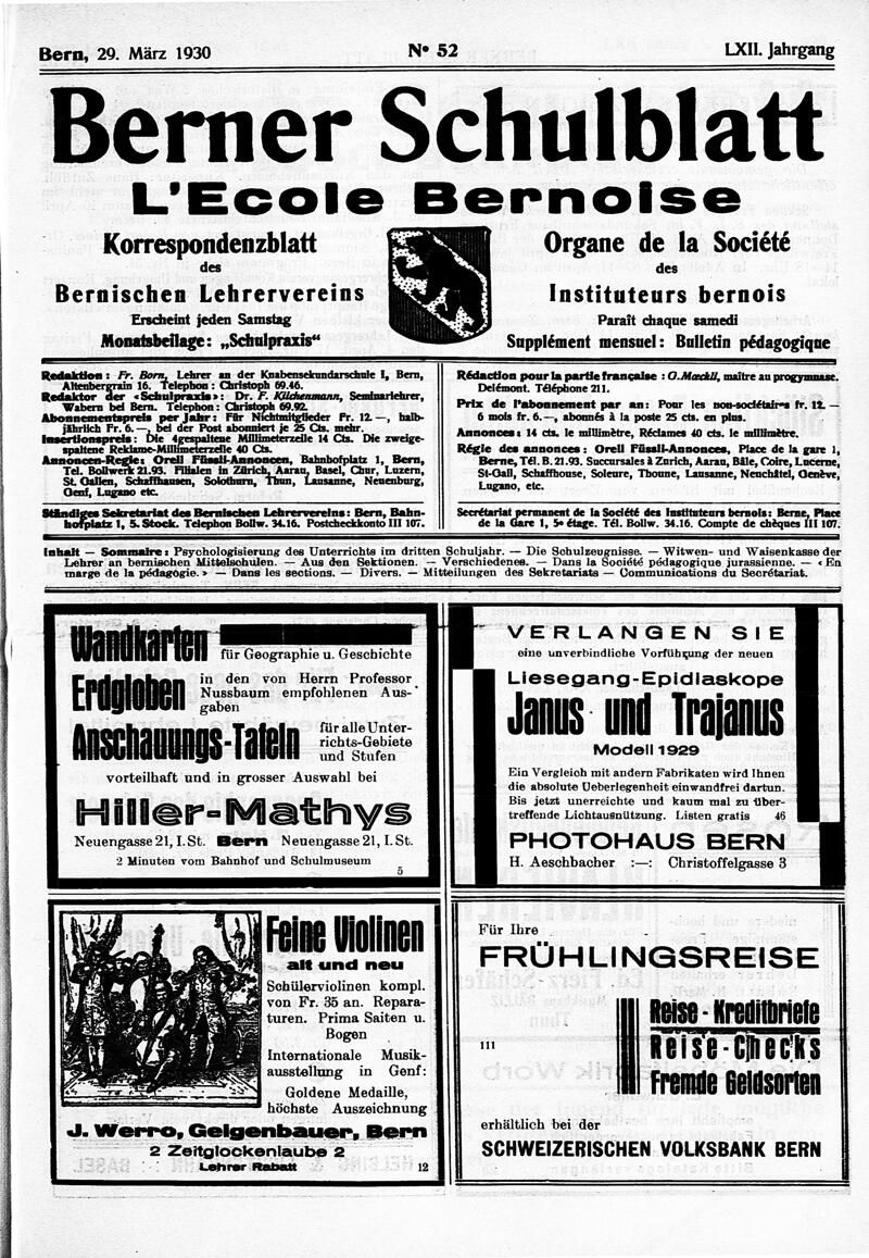 Buchumschlag - Heft 52