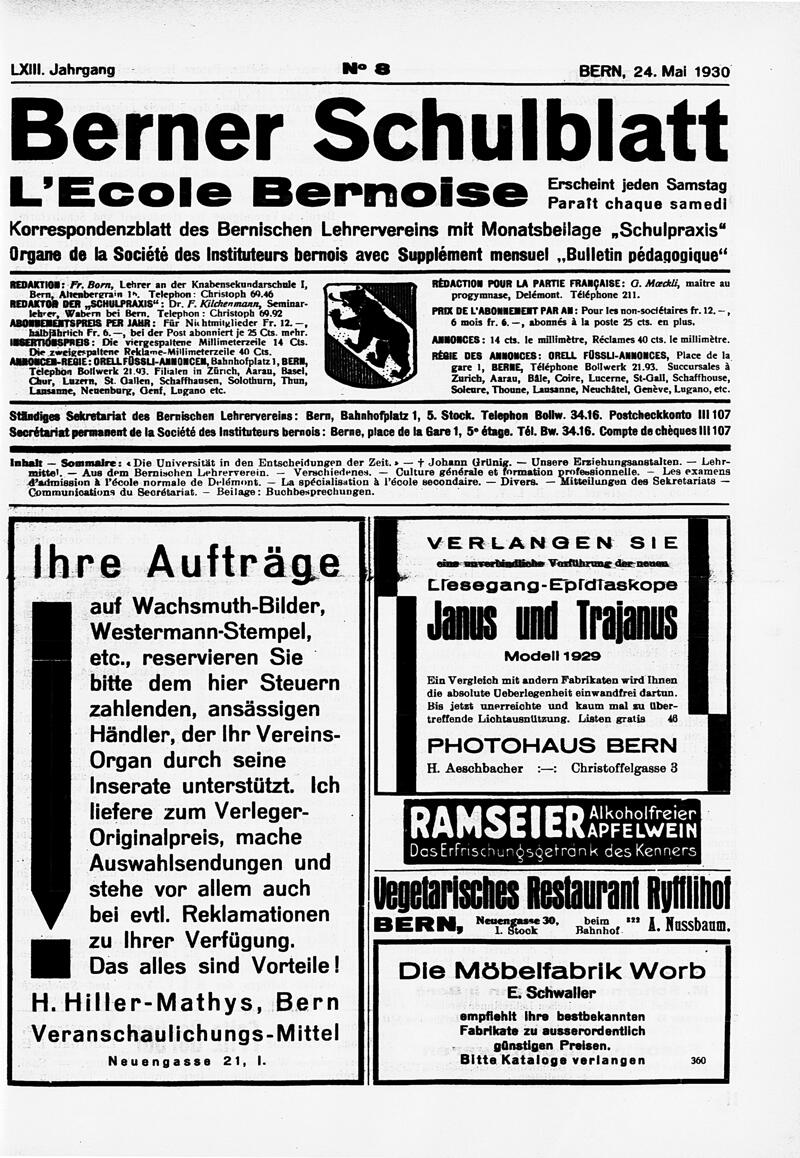 Buchumschlag - Heft 8