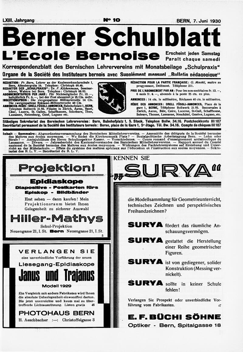 Buchumschlag - Heft 10