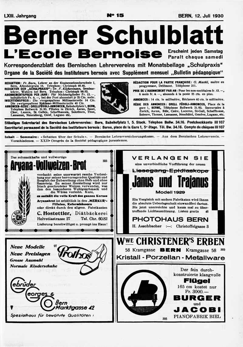 Buchumschlag - Heft 15