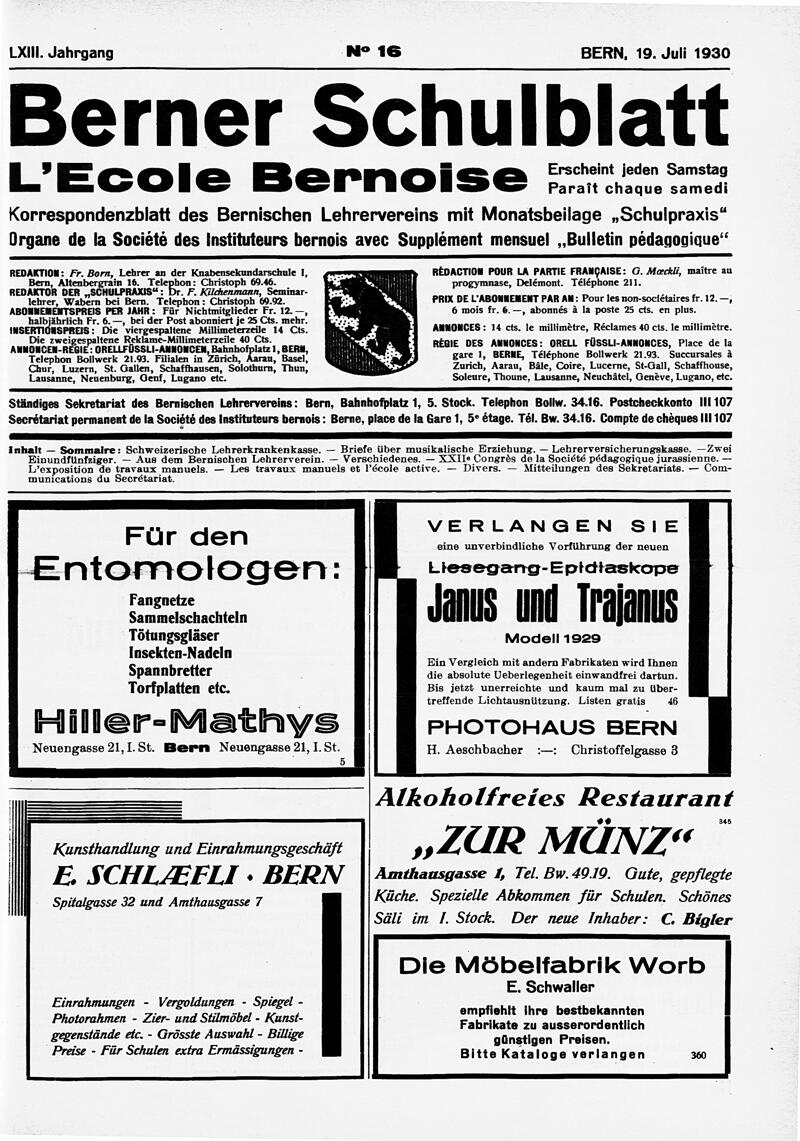 Buchumschlag - Heft 16