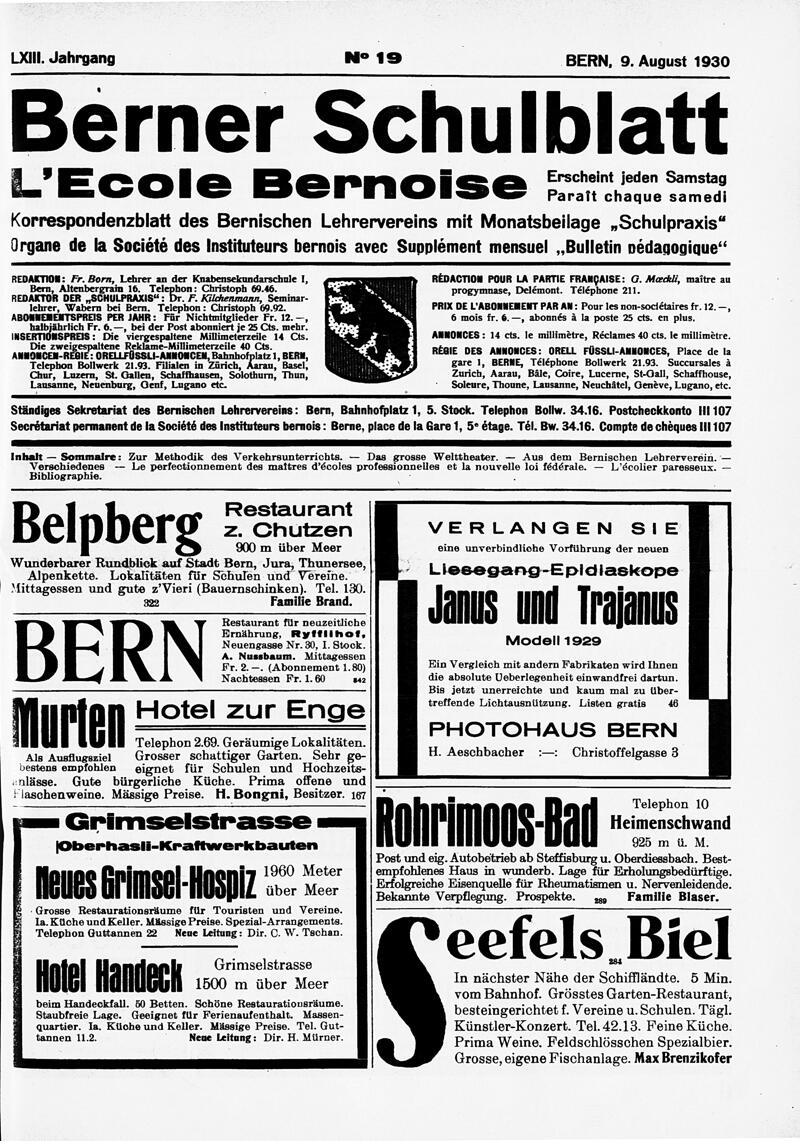 Buchumschlag - Heft 19