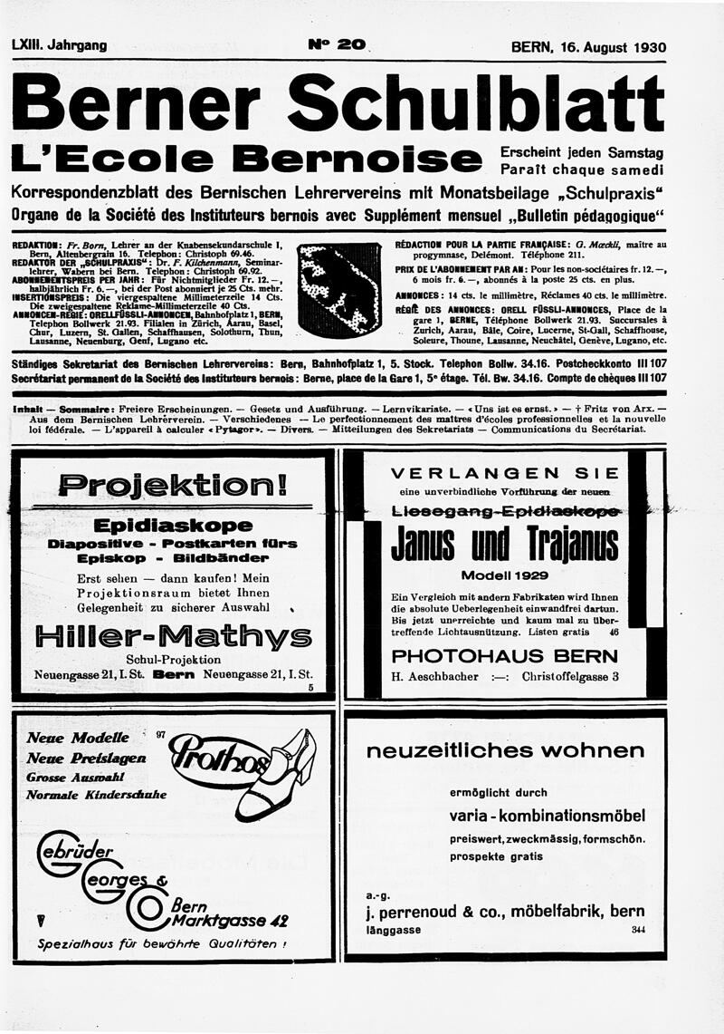 Buchumschlag - Heft 20