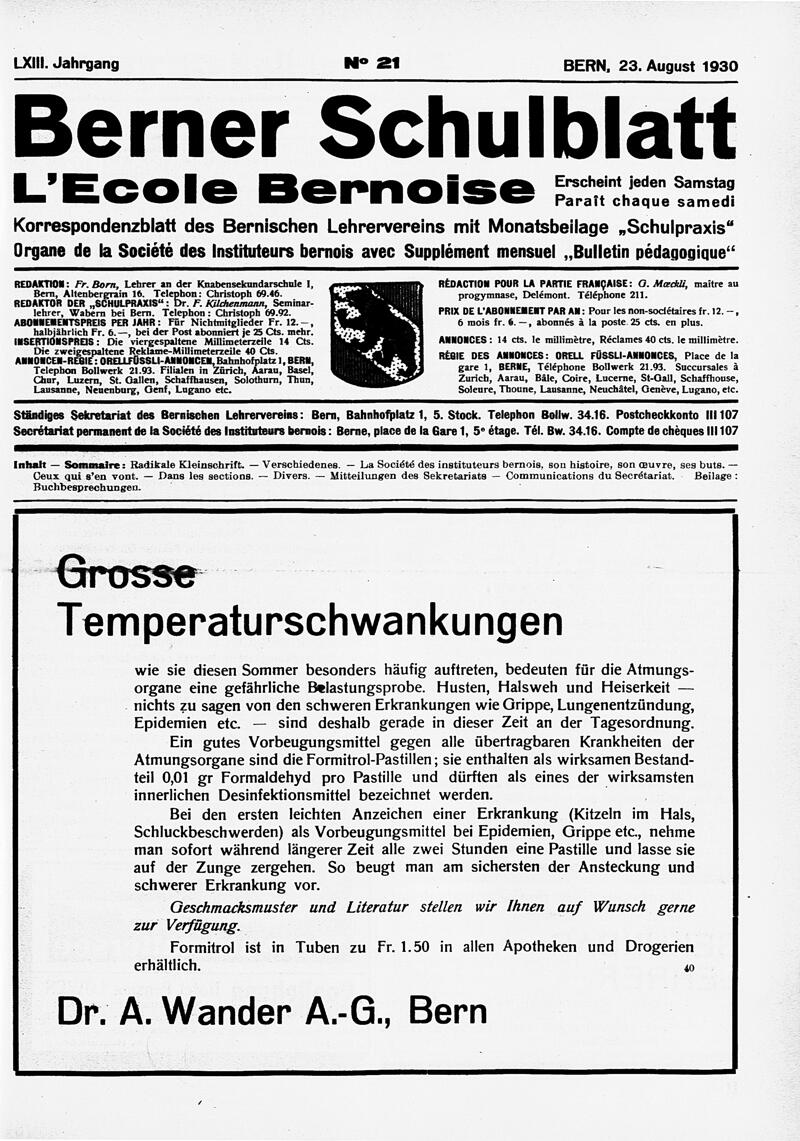 Buchumschlag - Heft 21