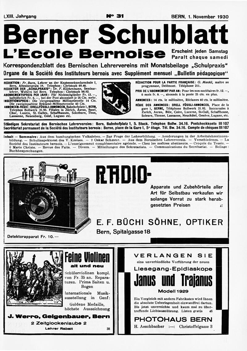 Buchumschlag - Heft 31