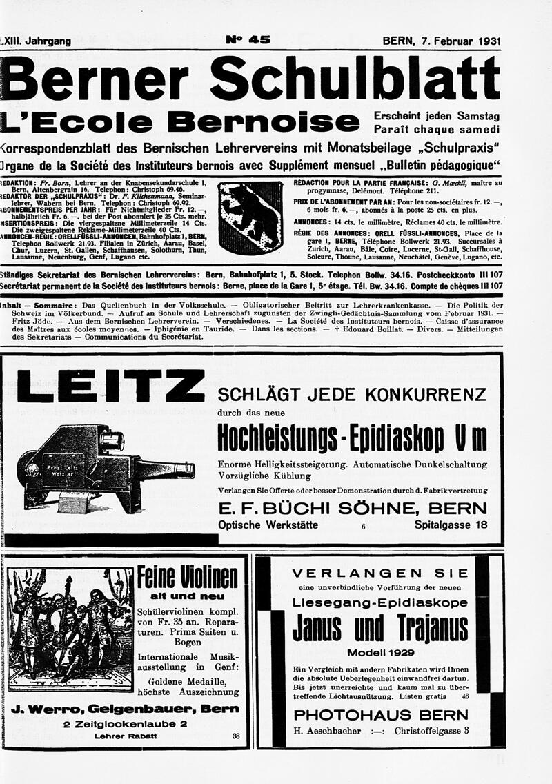 Buchumschlag - Heft 45