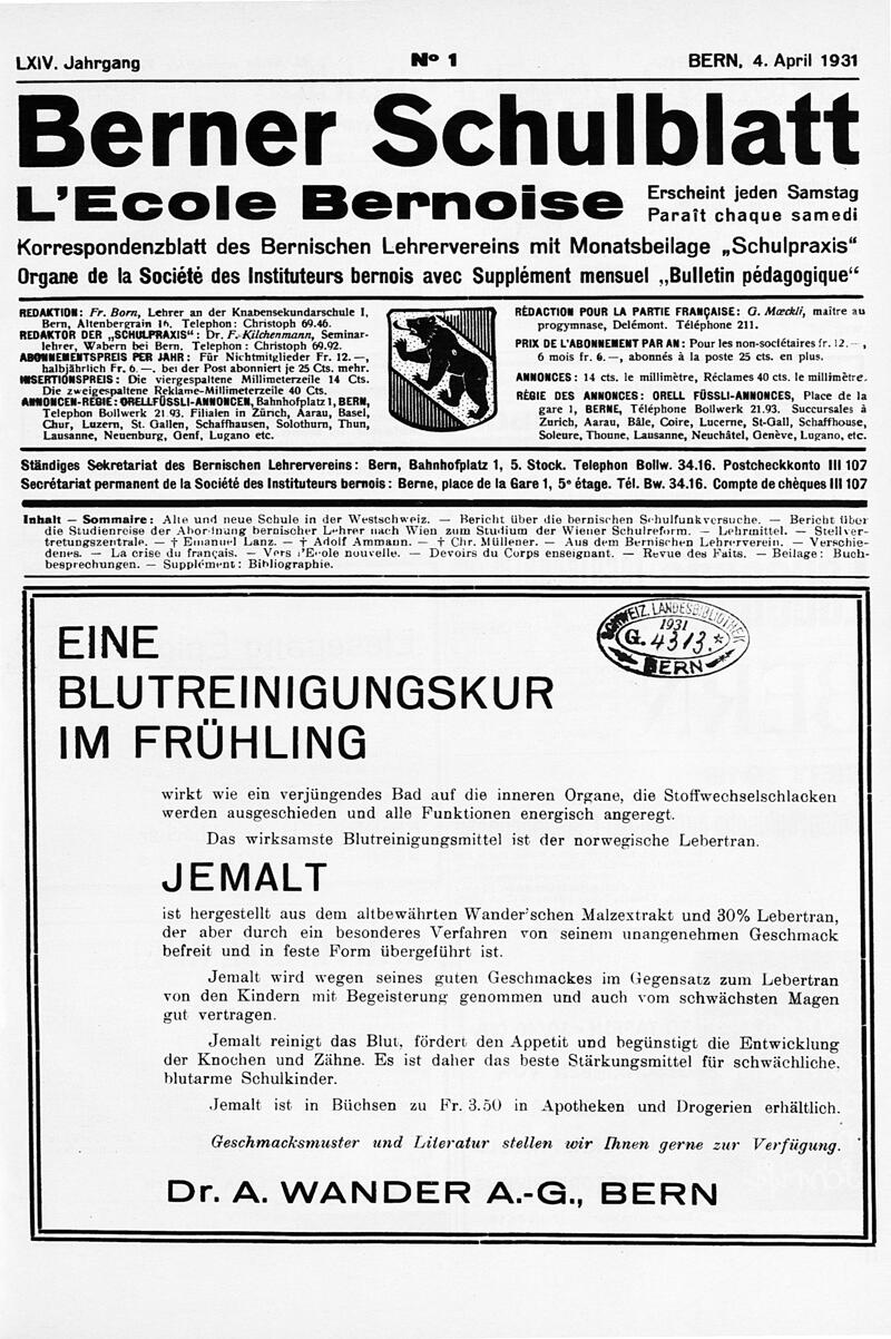 Buchumschlag - Heft 1