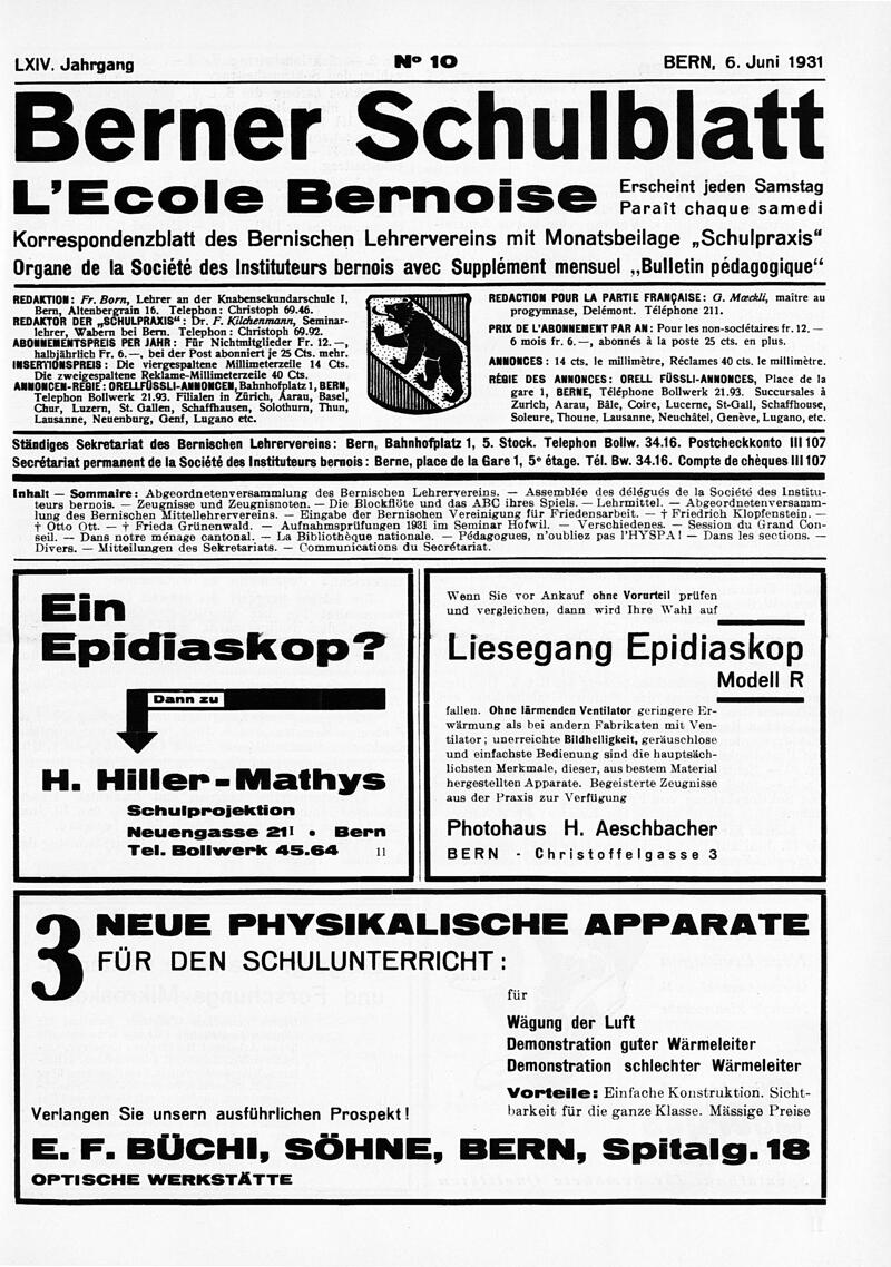 Buchumschlag - Heft 10