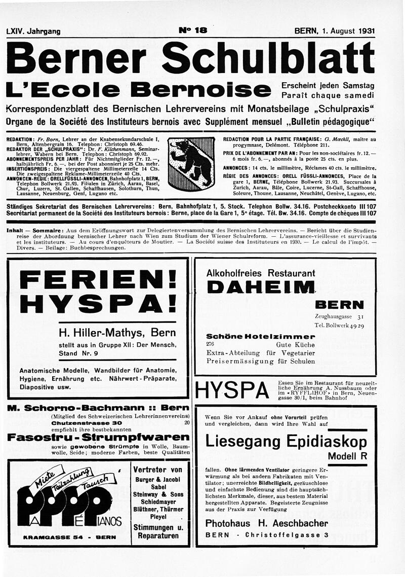 Buchumschlag - Heft 18