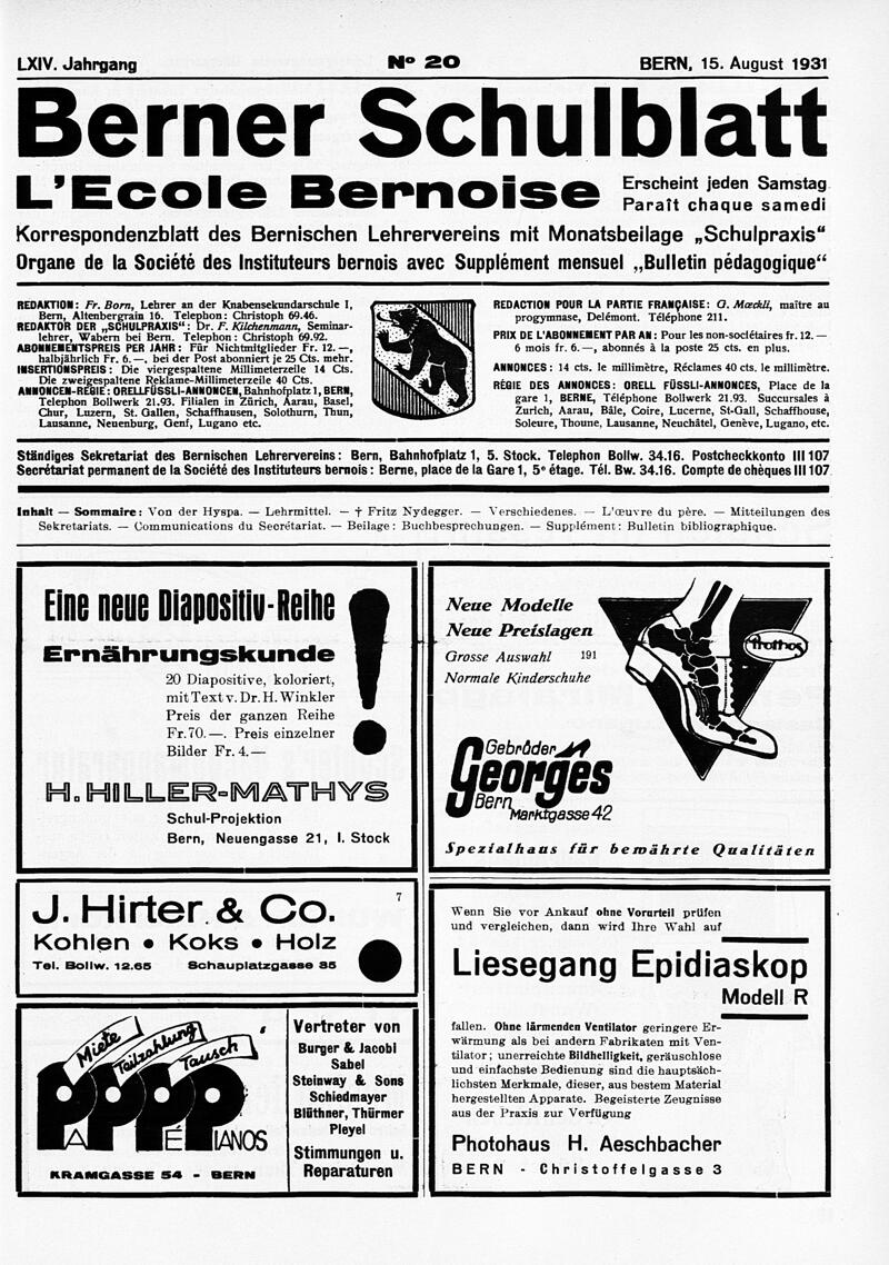 Buchumschlag - Heft 20