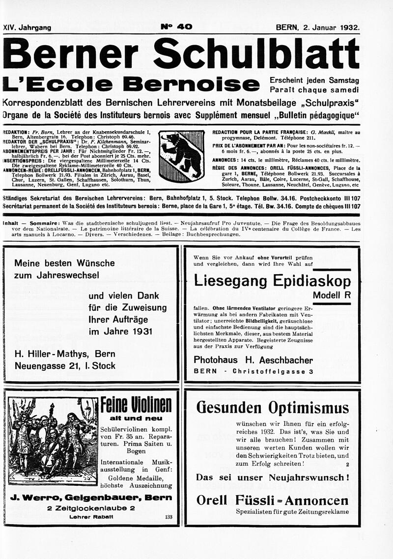 Buchumschlag - Heft 40