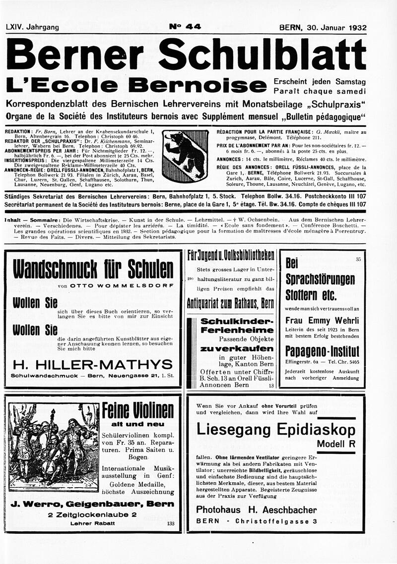 Buchumschlag - Heft 44