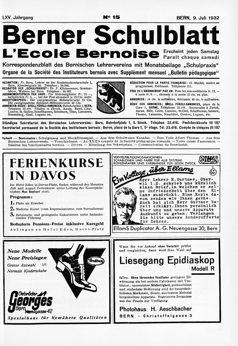 Buchumschlag - Heft 15