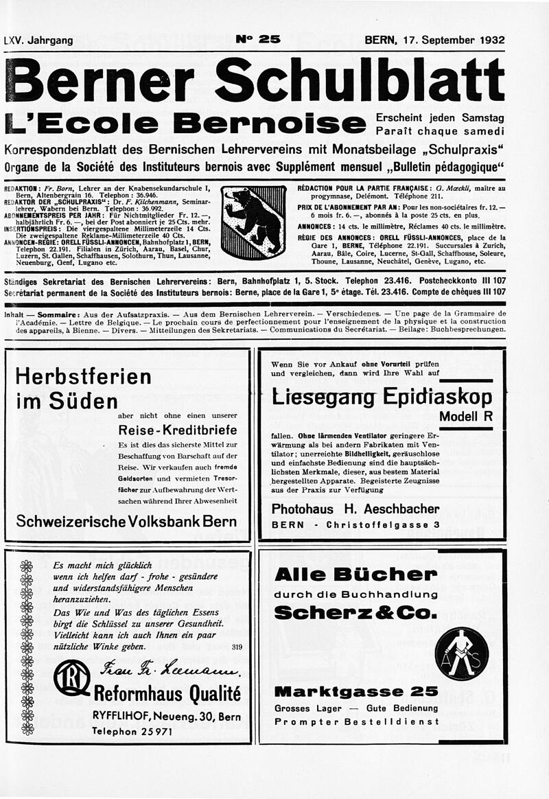 Buchumschlag - Heft 25