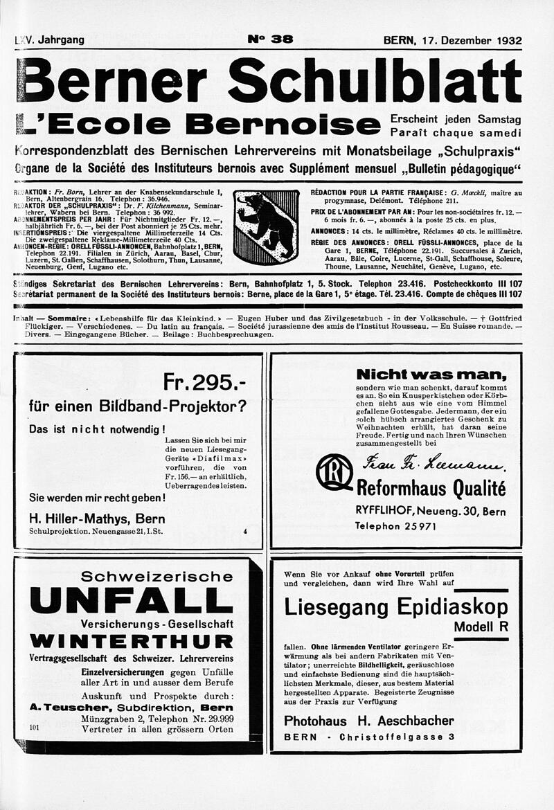 Buchumschlag - Heft 38