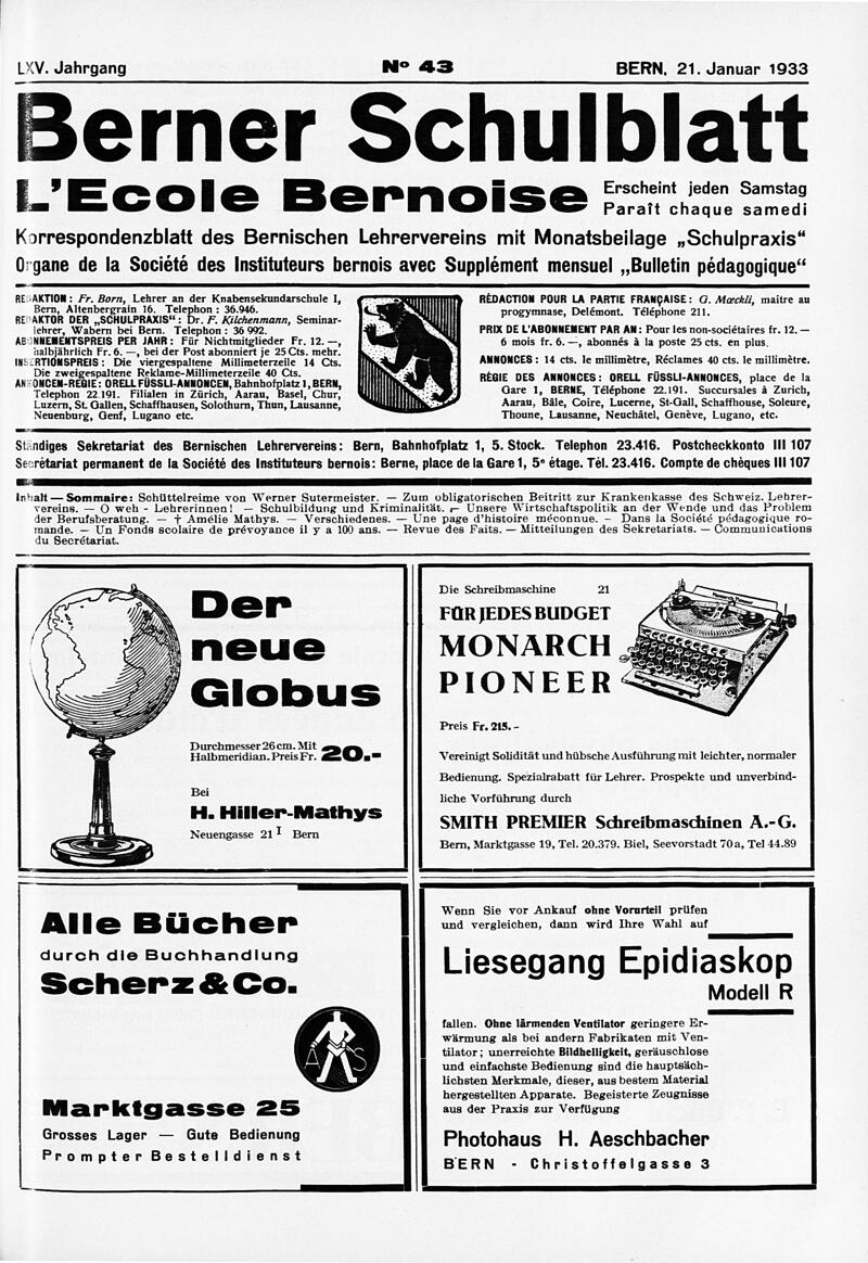 Buchumschlag - Heft 43