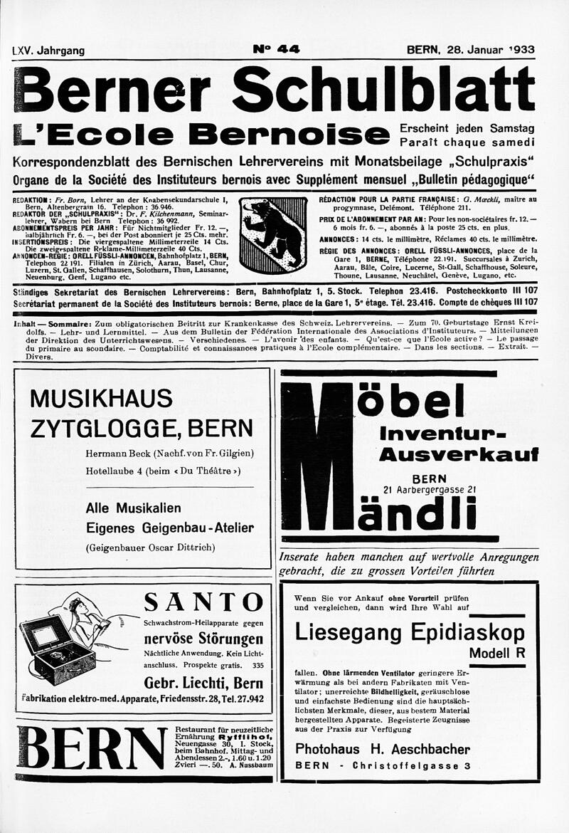 Buchumschlag - Heft 44