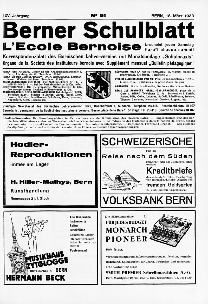 Buchumschlag - Heft 51