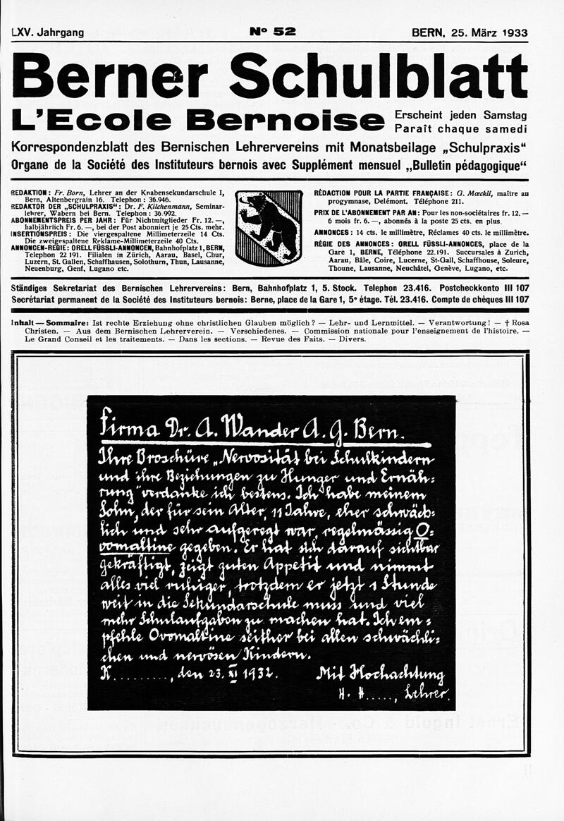 Buchumschlag - Heft 52