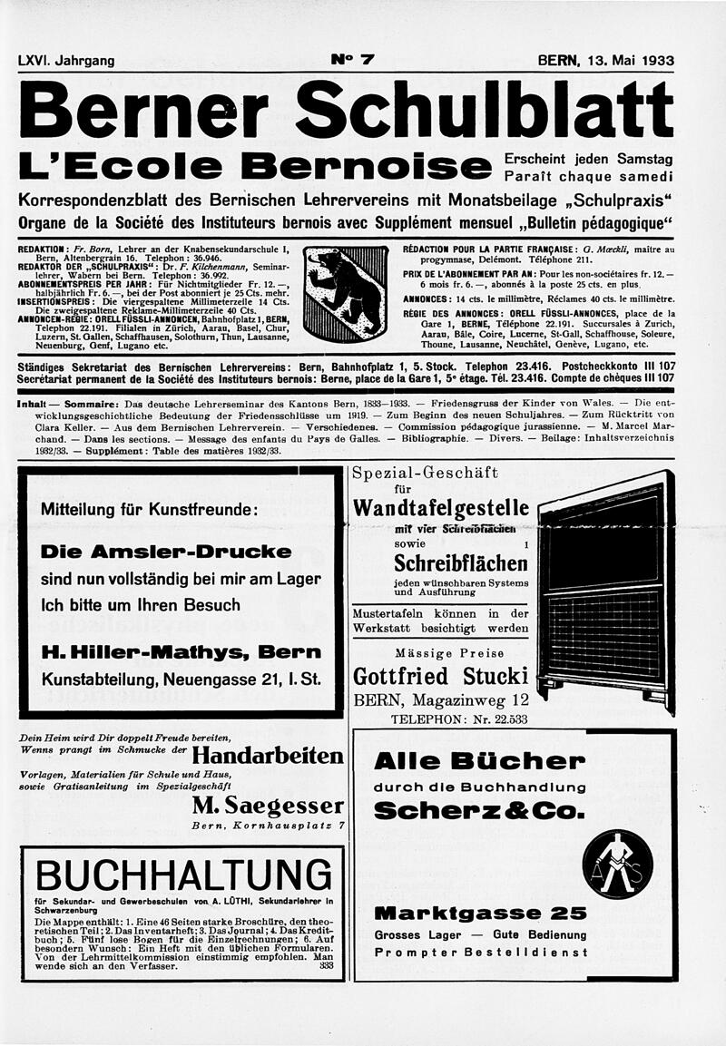 Buchumschlag - Heft 7