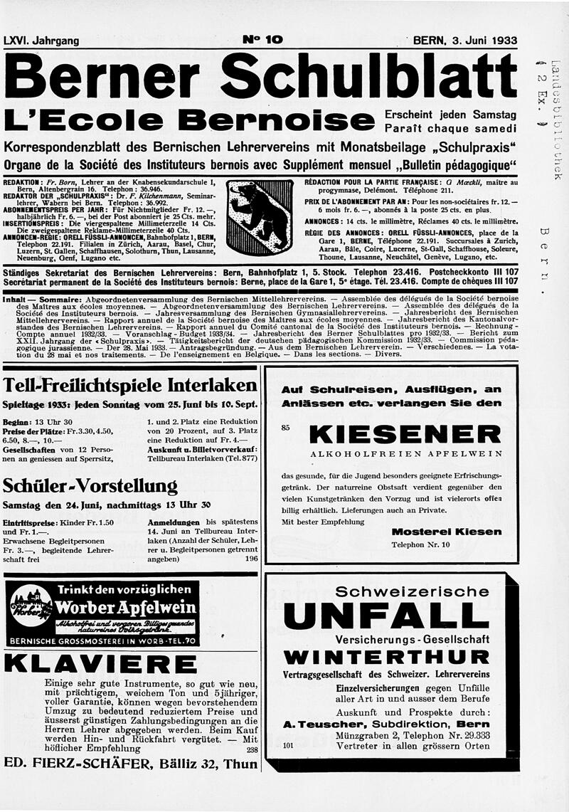 Buchumschlag - Heft 10