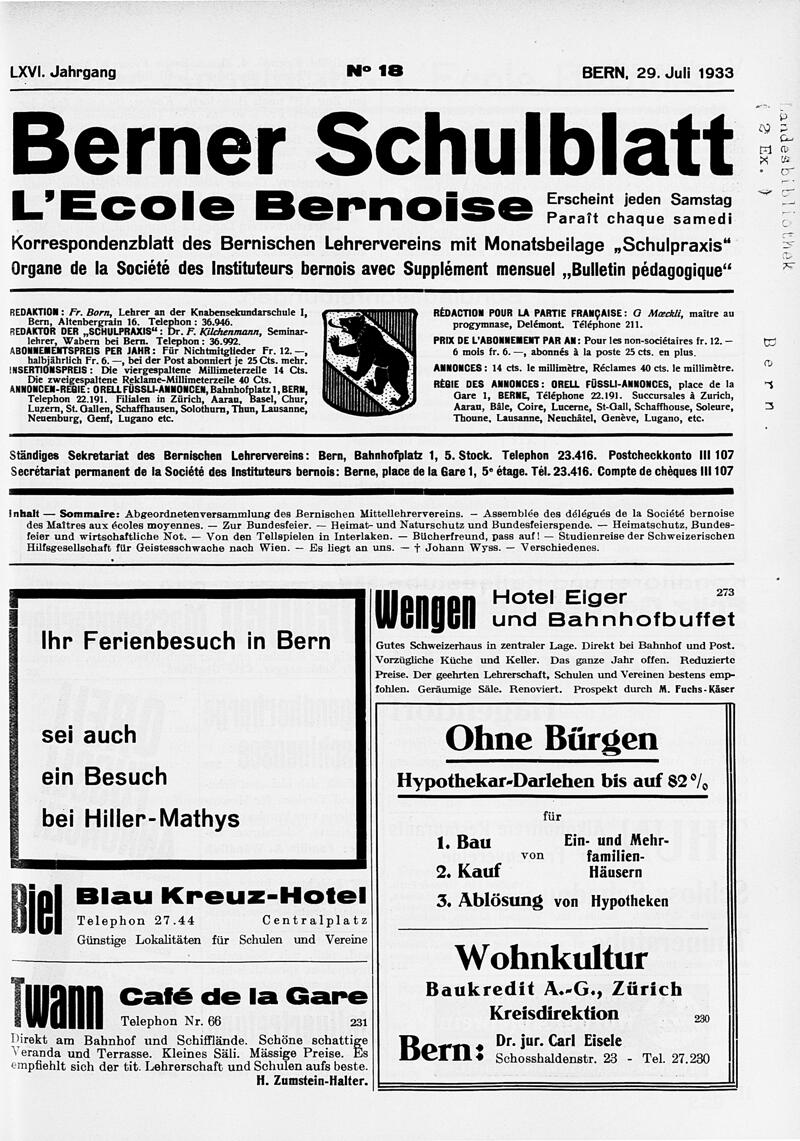 Buchumschlag - Heft 18