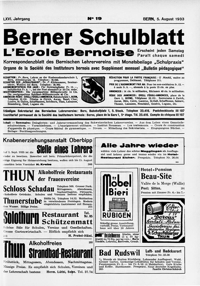 Buchumschlag - Heft 19