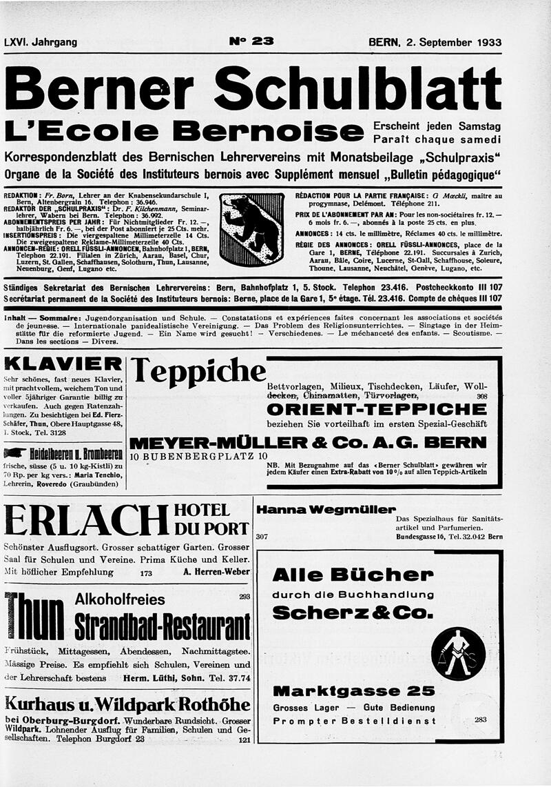 Buchumschlag - Heft 23