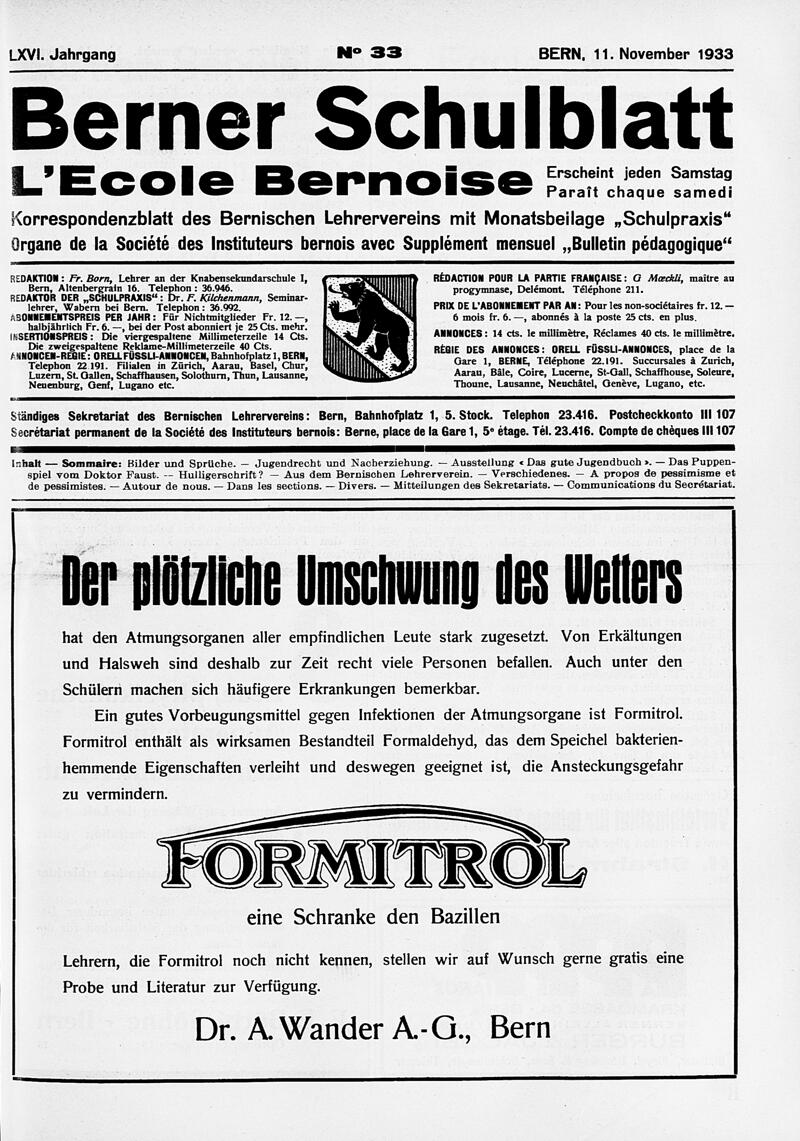 Buchumschlag - Heft 33