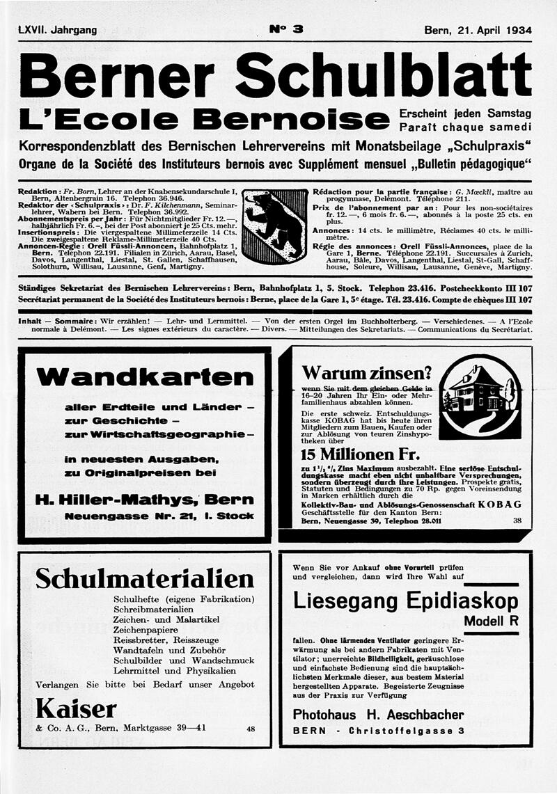 Buchumschlag - Heft 3