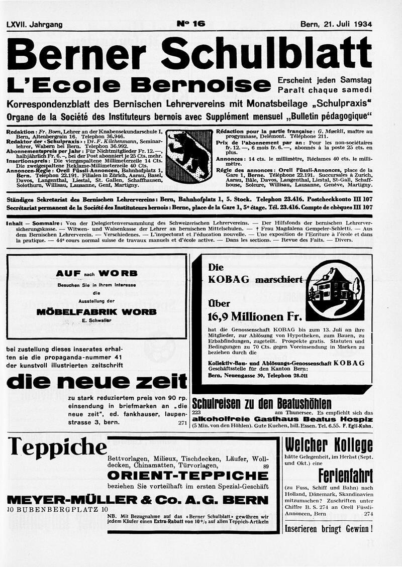 Buchumschlag - Heft 16