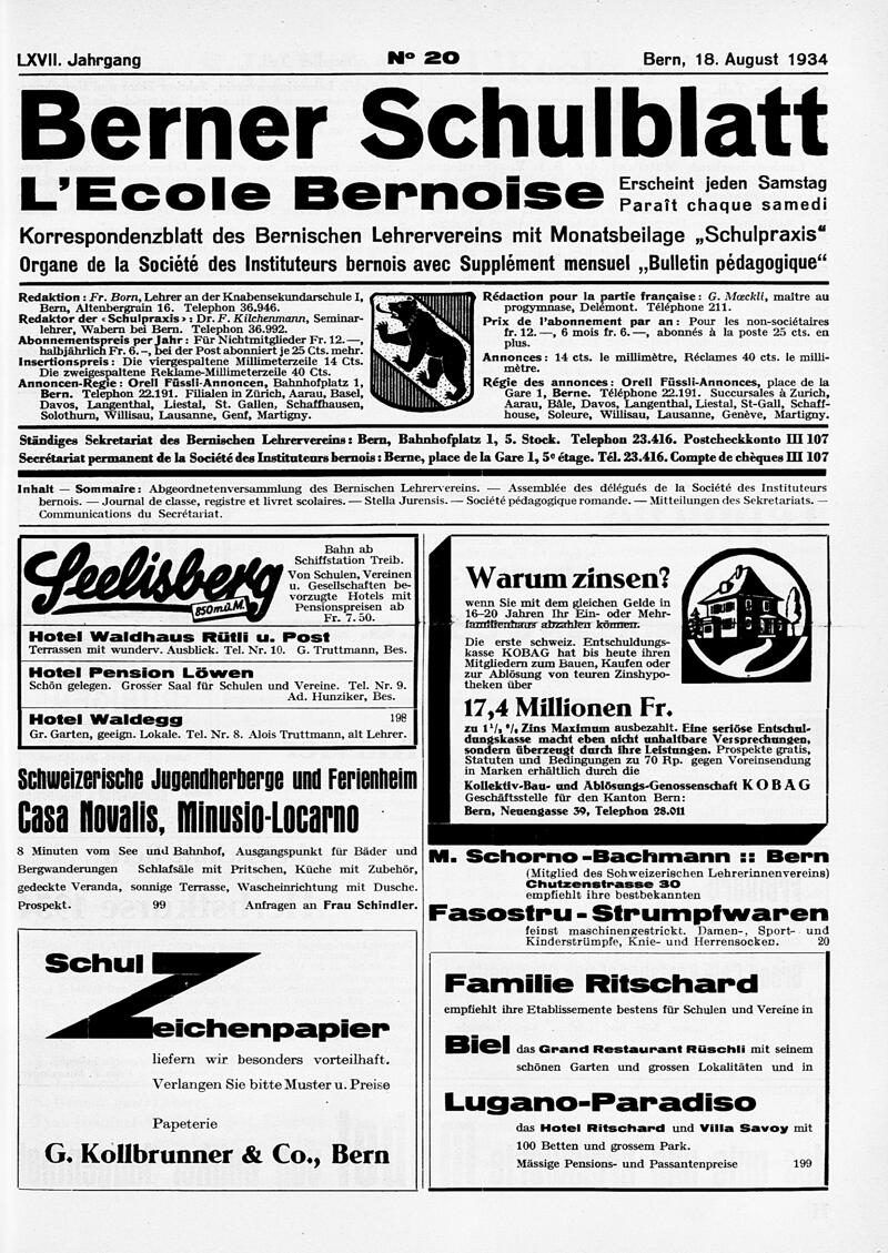 Buchumschlag - Heft 20