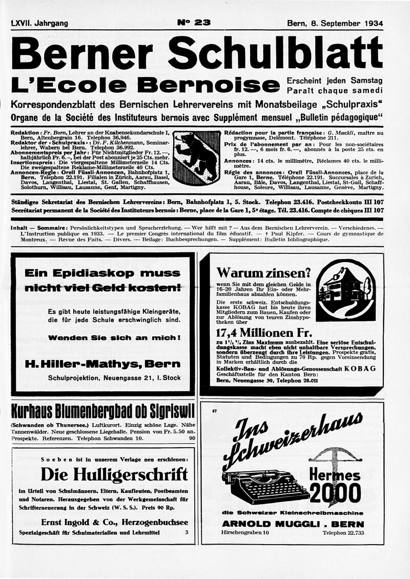 Buchumschlag - Heft 23