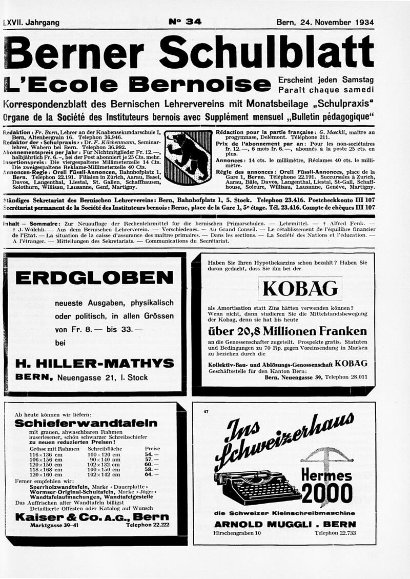 Buchumschlag - Heft 34