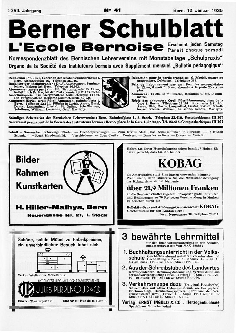 Buchumschlag - Heft 41