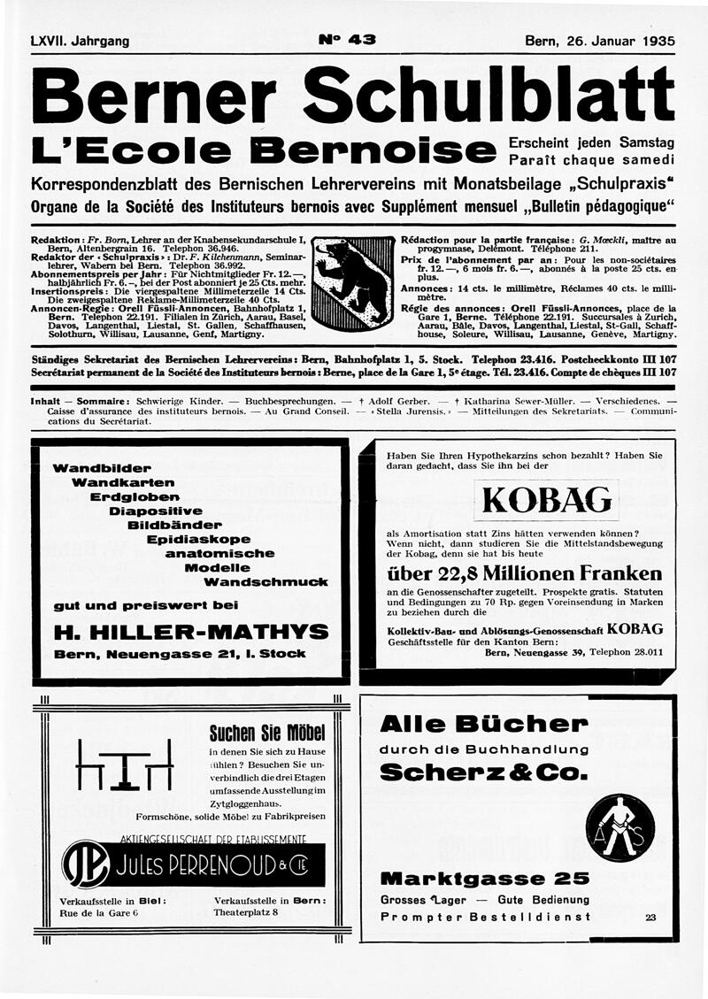 Buchumschlag - Heft 43