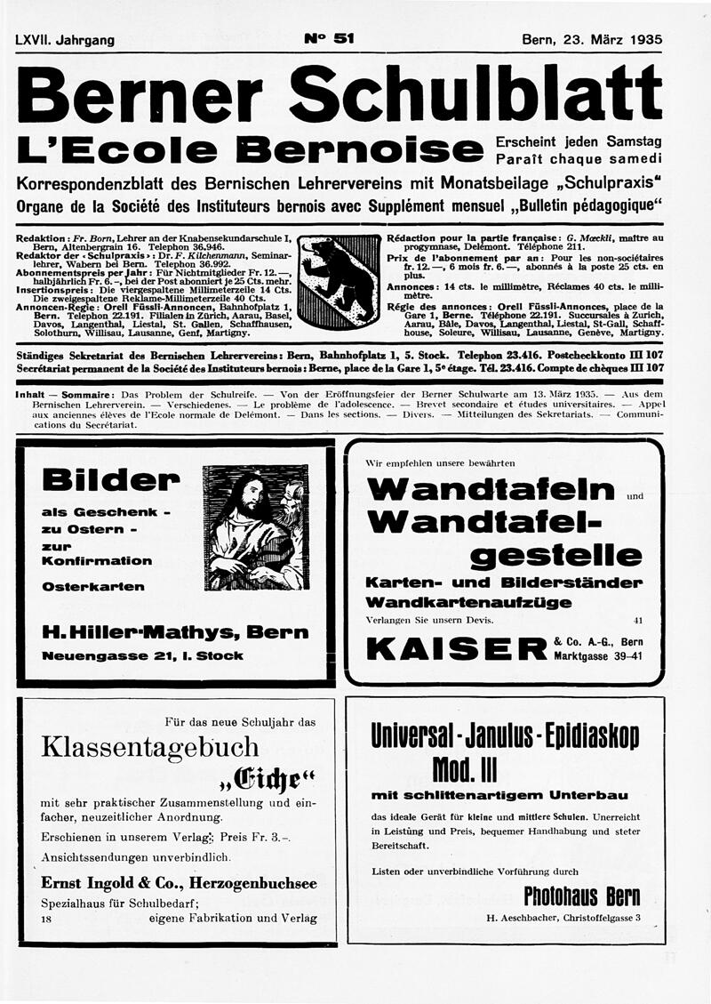 Buchumschlag - Heft 51