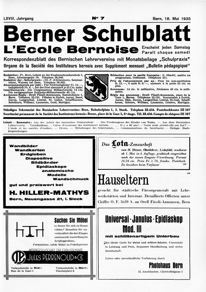 Buchumschlag - Heft 7