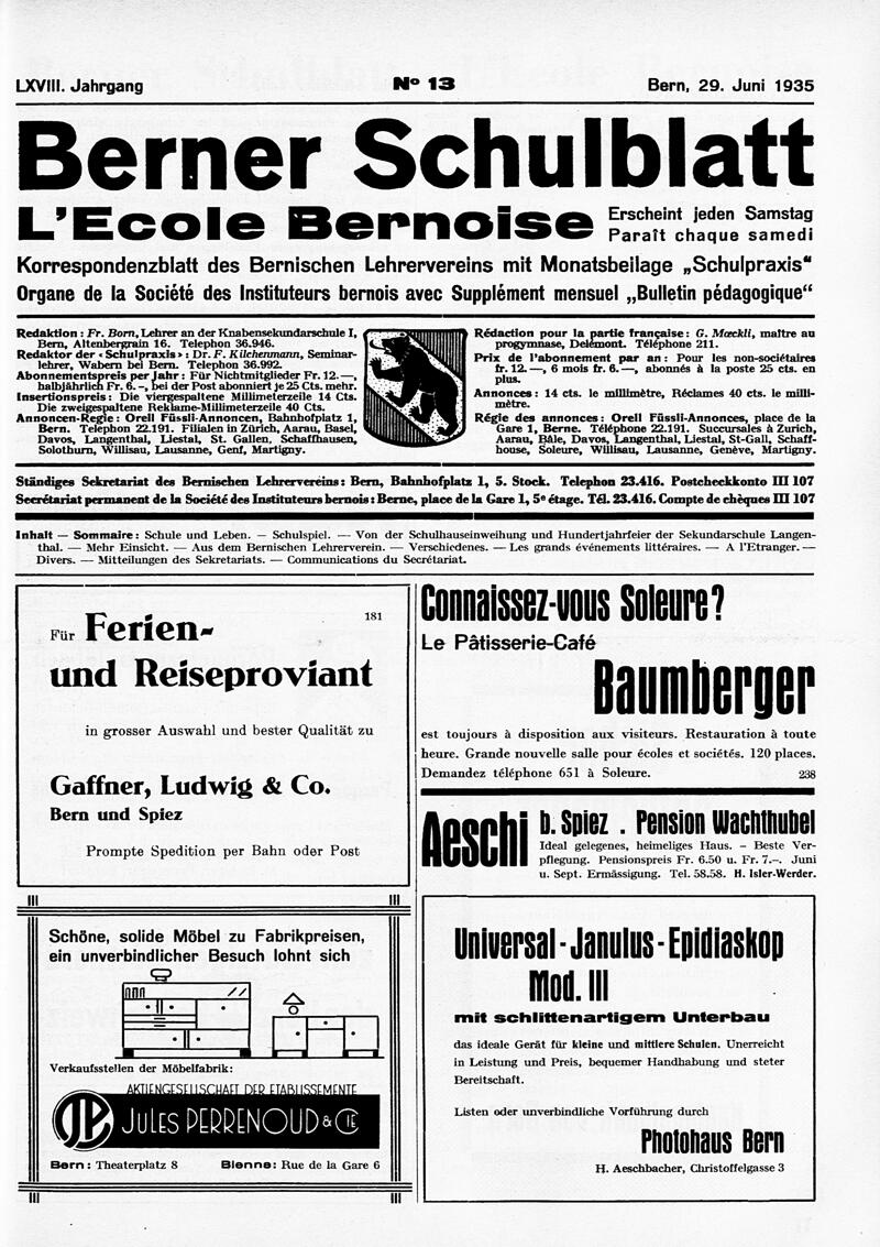 Buchumschlag - Heft 13