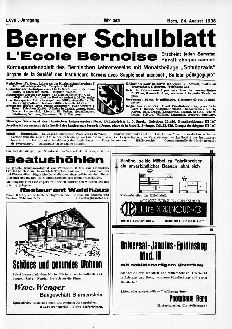 Buchumschlag - Heft 21