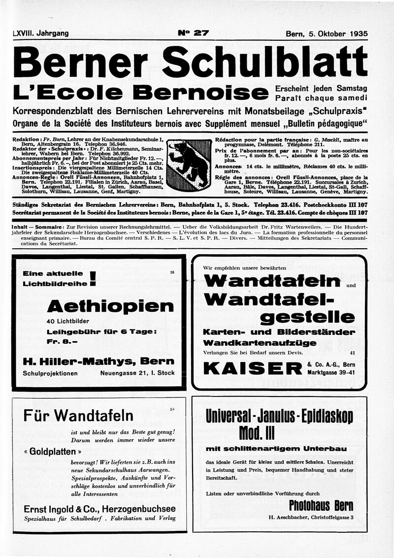 Buchumschlag - Heft 27