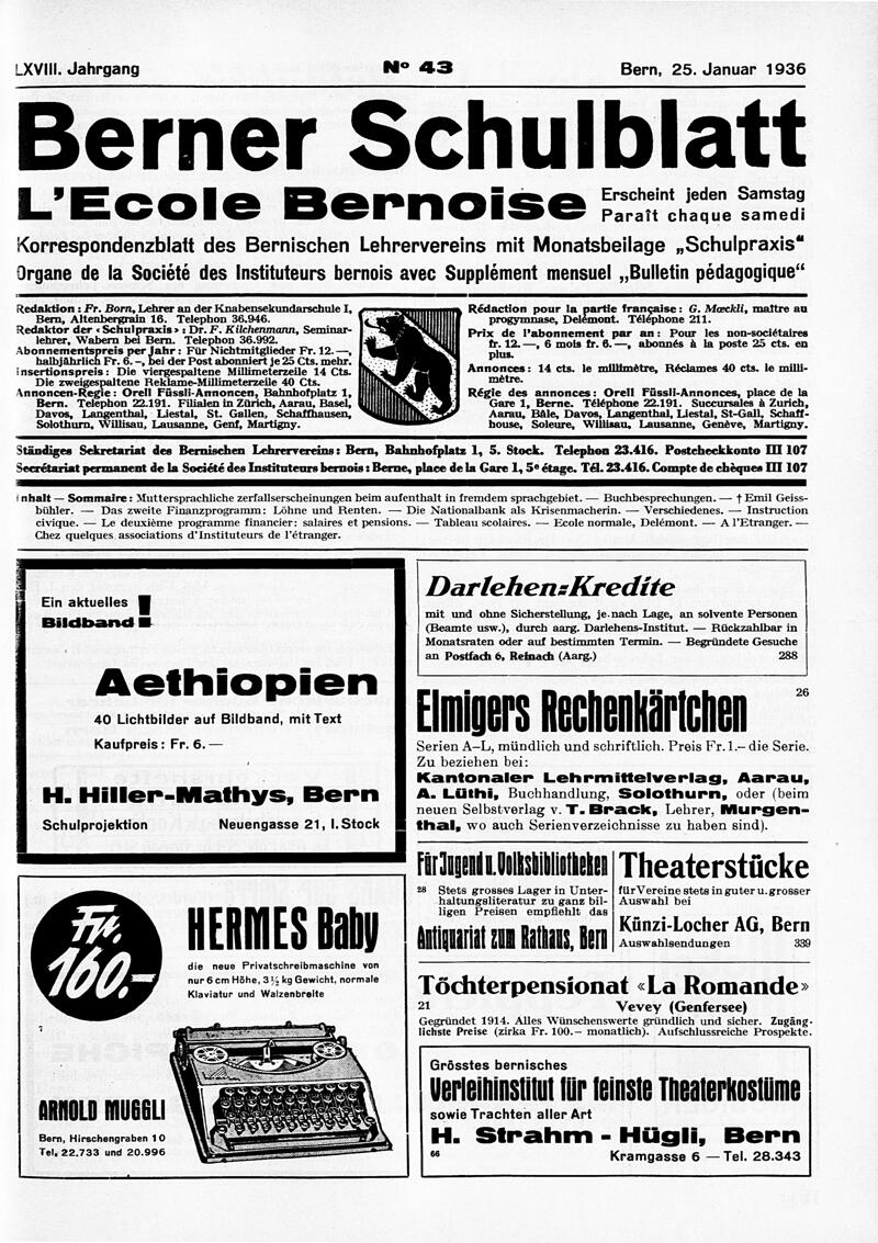 Buchumschlag - Heft 43