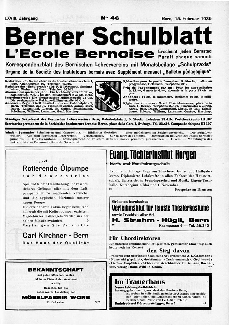 Buchumschlag - Heft 46