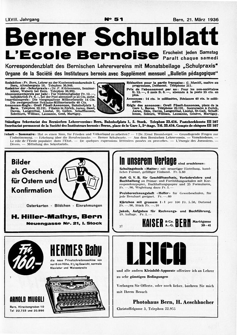 Buchumschlag - Heft 51