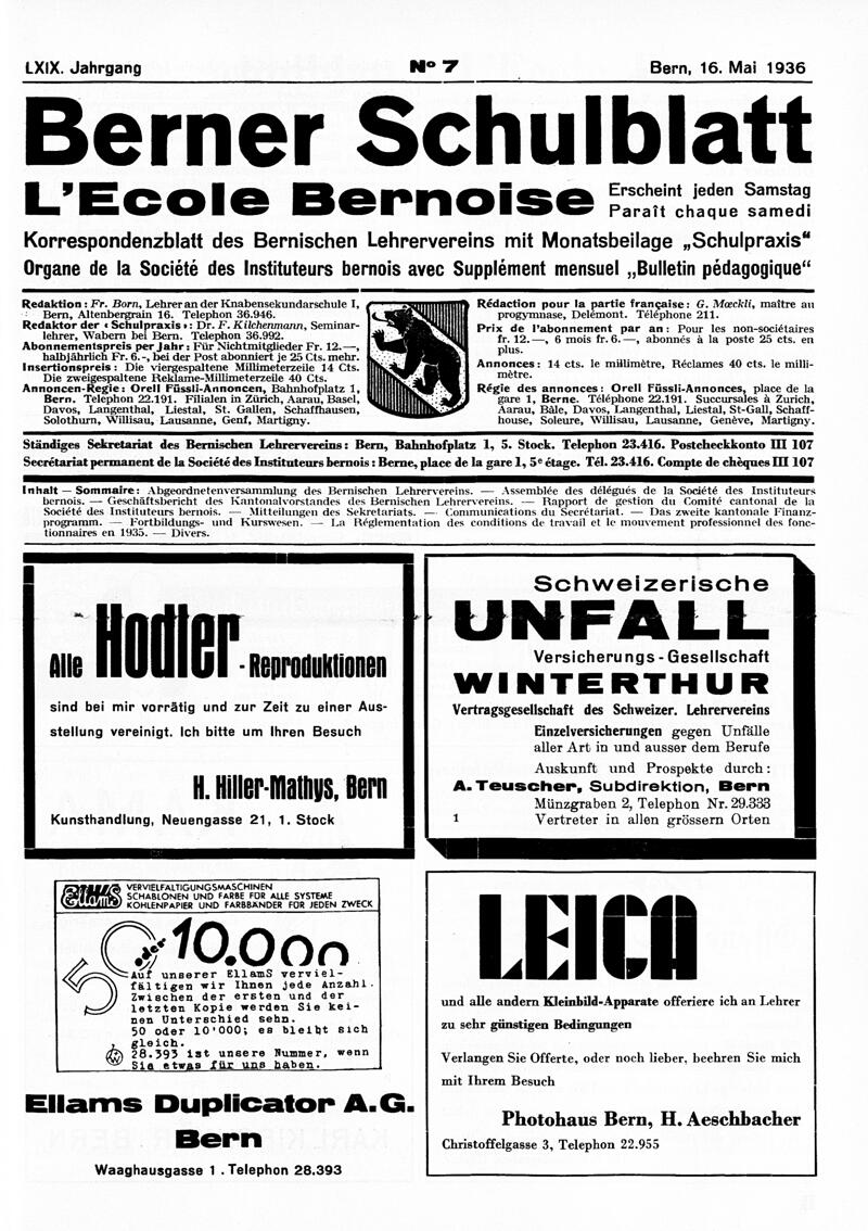 Buchumschlag - Heft 7