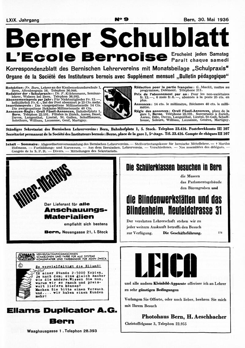 Buchumschlag - Heft 9