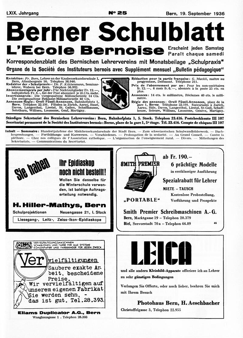 Buchumschlag - Heft 25