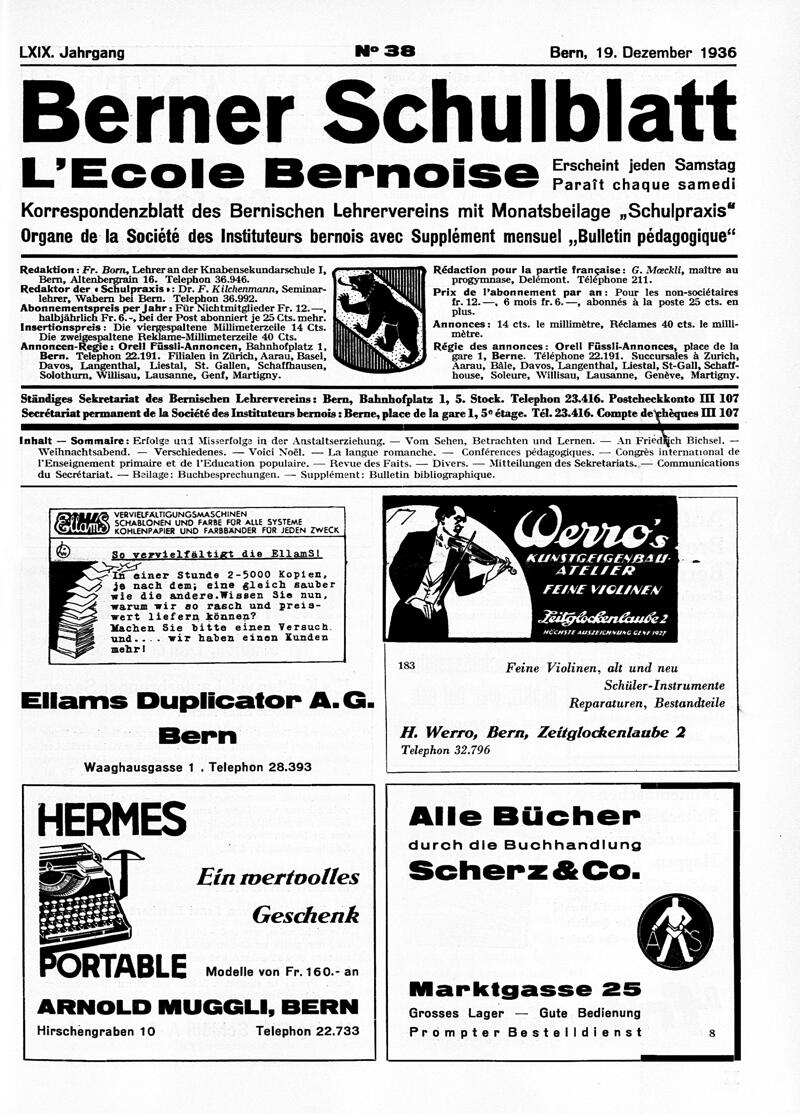 Buchumschlag - Heft 38